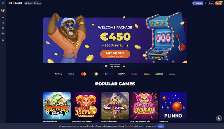 NineCasino video games